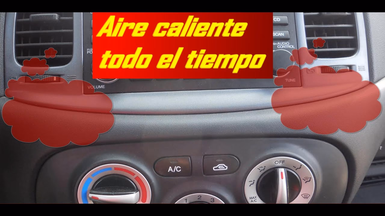 ¿Por qué sale calor del aire acondicionado de los coches?