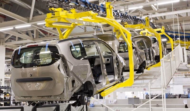 ¿Qué tipo de industria es la fabricación de automóviles?