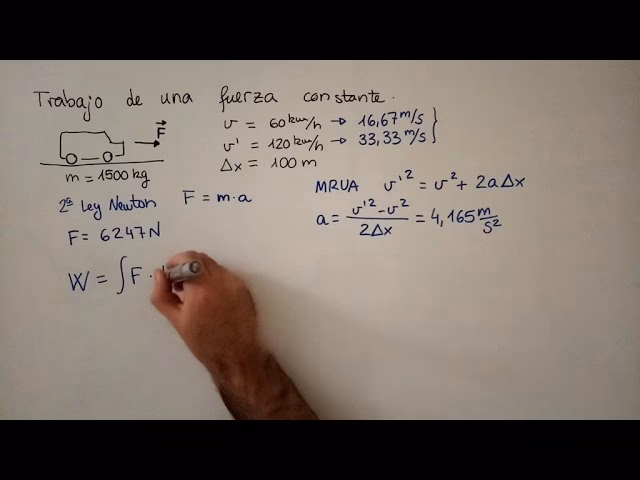 ¿Qué sucede cuando se aplica una fuerza constante?