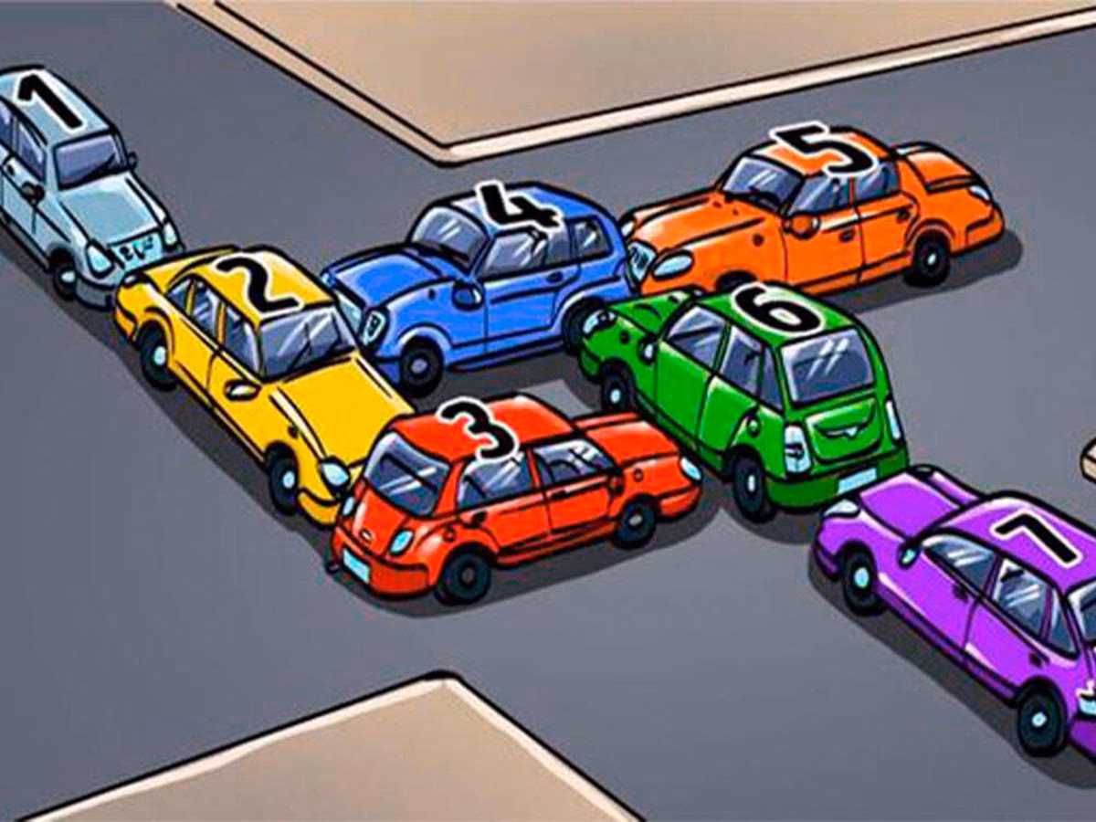 ¿Qué puerta abrirá primero una persona que va en un coche y ve una de oro y otra de plata?