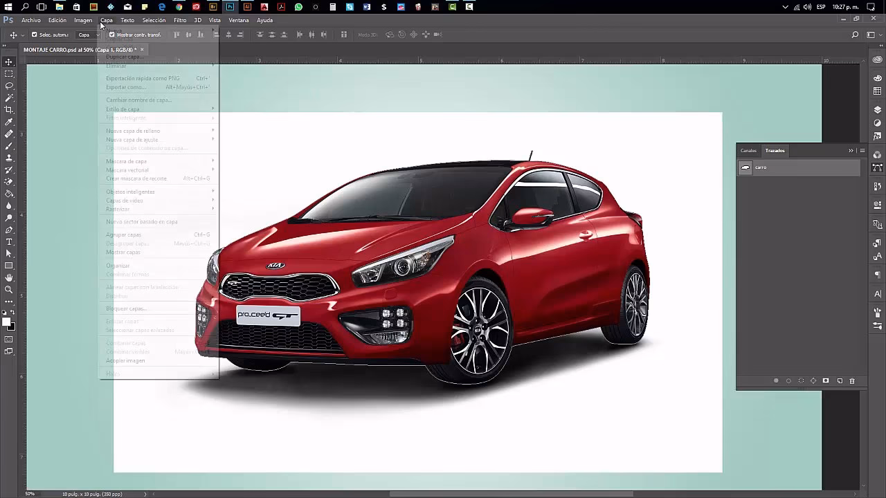 ¿Cómo hacer que un coche quede borroso en Photoshop?
