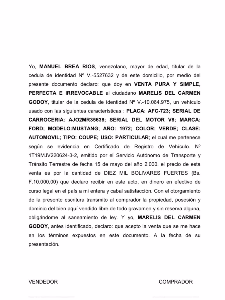¿Cómo demostrar que vendiste un auto sin factura de venta?