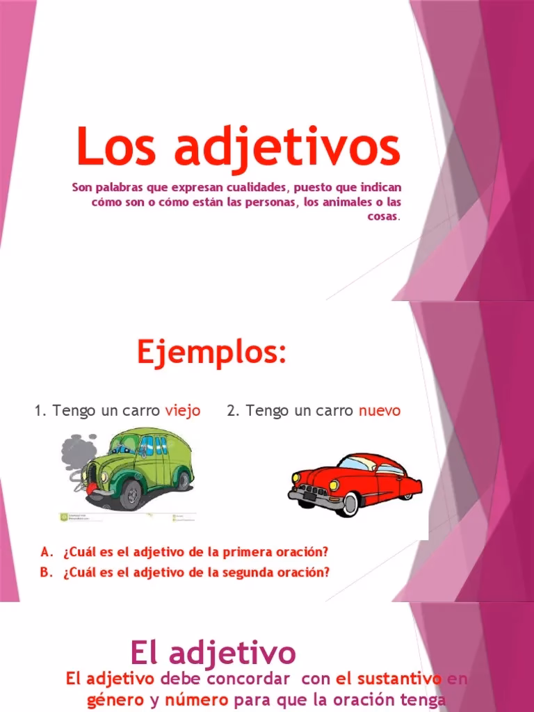 ¿Cuál es el adjetivo de automóvil?