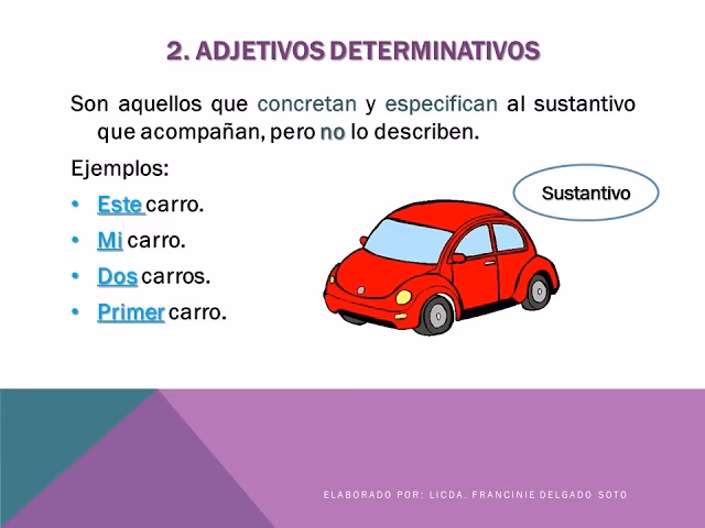 ¿Automóvil es un adjetivo o un sustantivo?