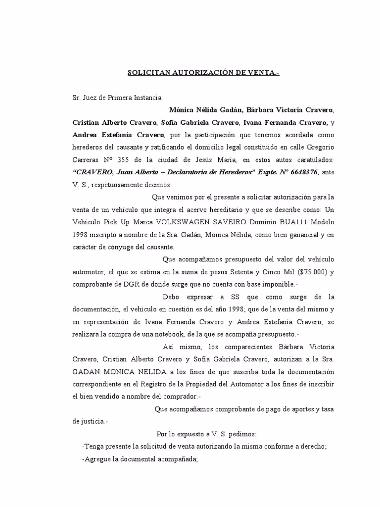 ¿Qué significa cuando un auto está en sucesión?