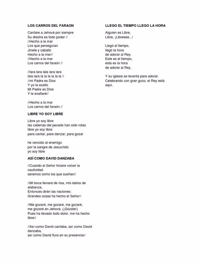 ¿Quién es el autor de la canción "Los carros del faraón"?