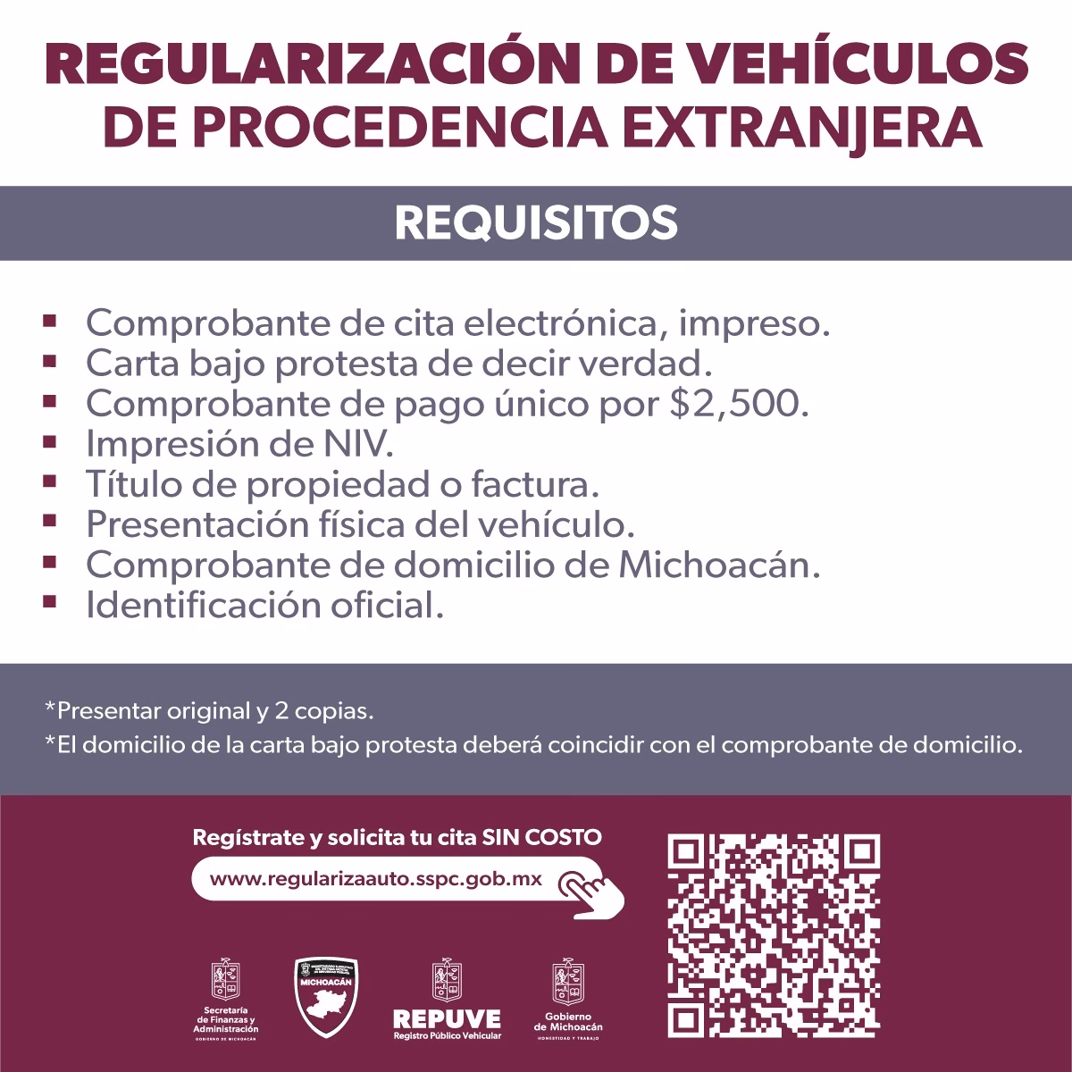 ¿Cómo se puede dar de alta un vehículo comprado en Michoacán?