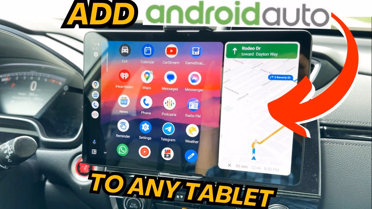 Can a tablet be used in a car?
