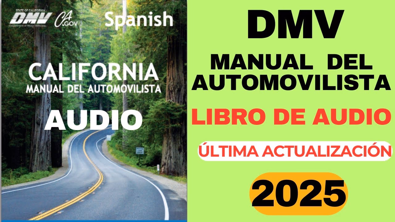 ¿Existe un manual del conductor del DMV de California en audio?