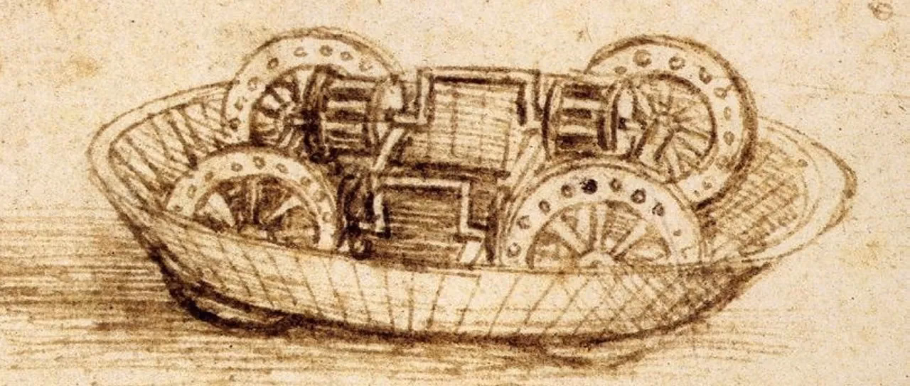 ¿Cuál es la importancia del invento del carro mecánico de Leonardo da Vinci?