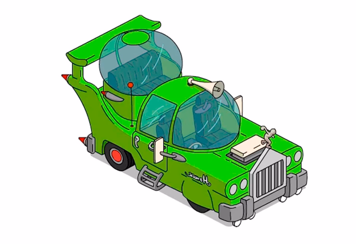 ¿Qué marca es el coche de Los Simpson?