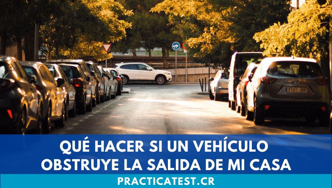 ¿Qué hacer si un carro se estaciona frente a mi casa?