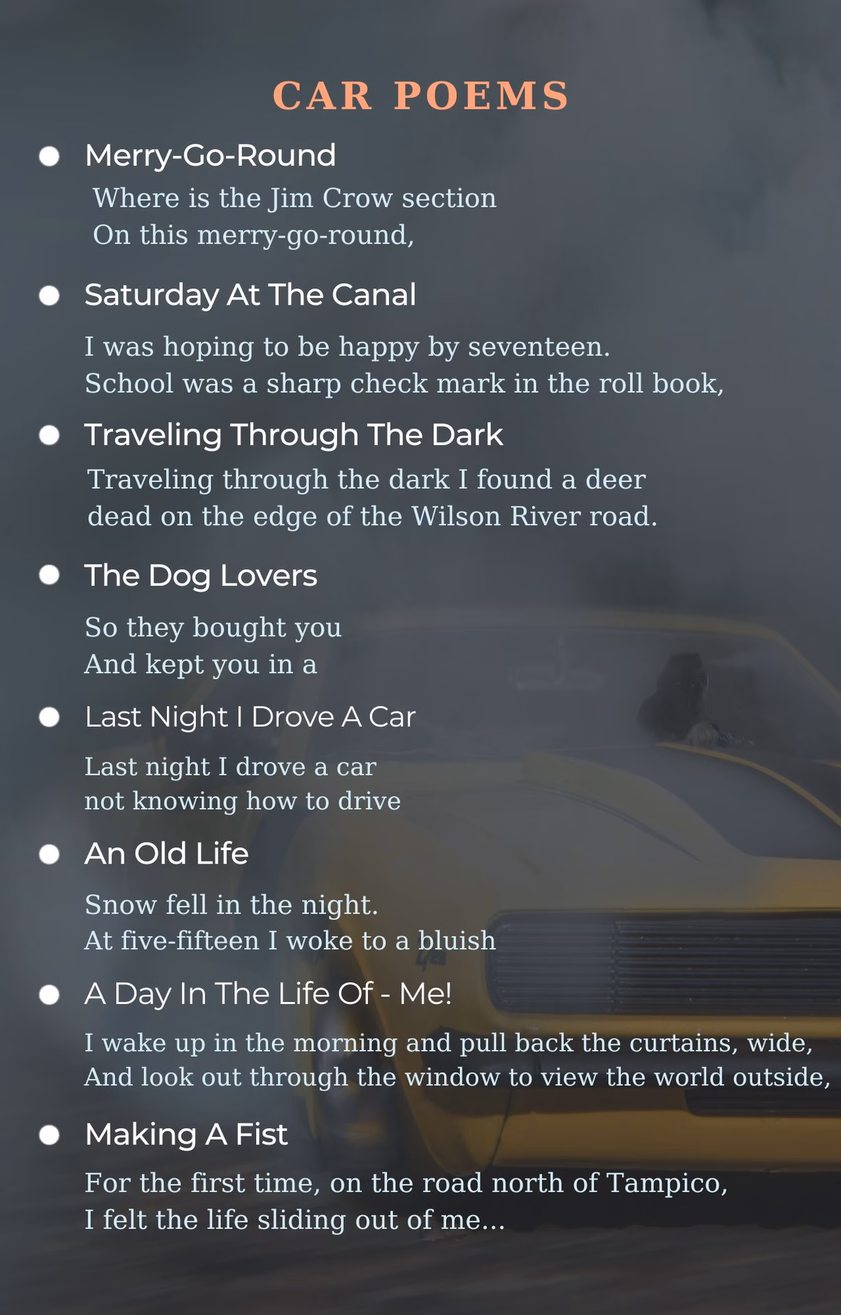 What is the patriotic poem?