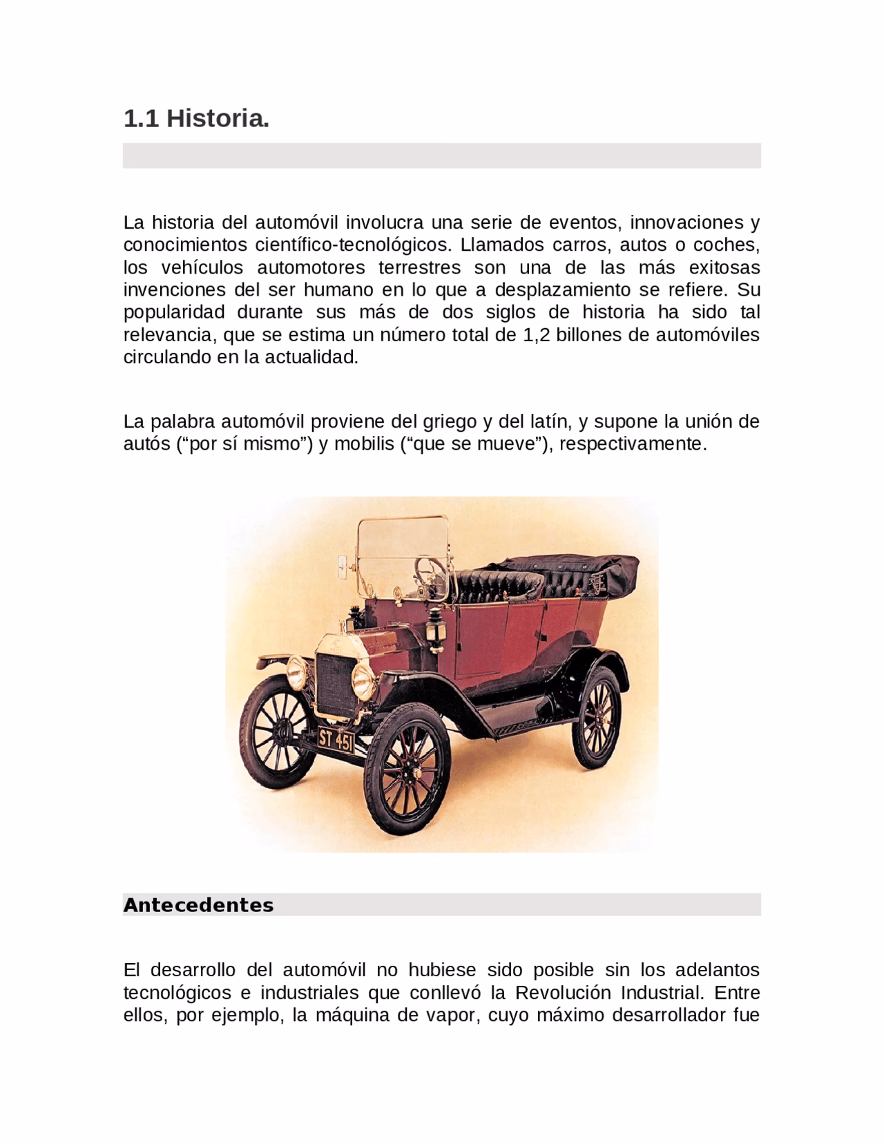 ¿Qué tipo de palabra compuesta es automóvil?