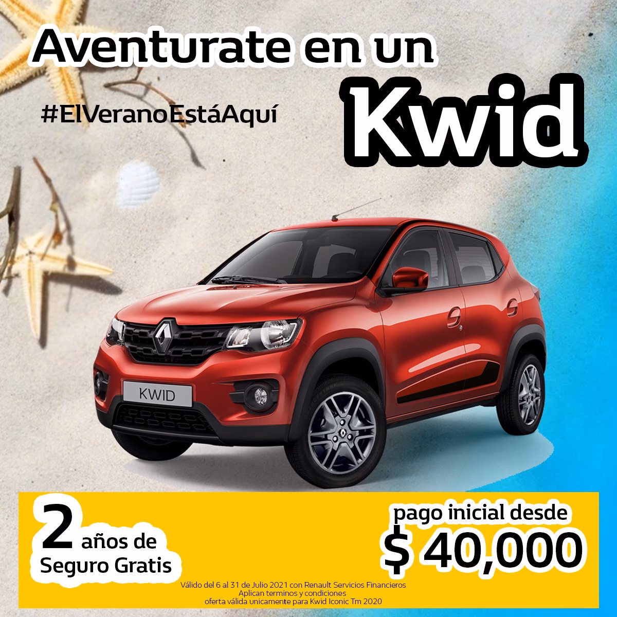 ¿Cuánto se paga al mes por un Renault Kwid?