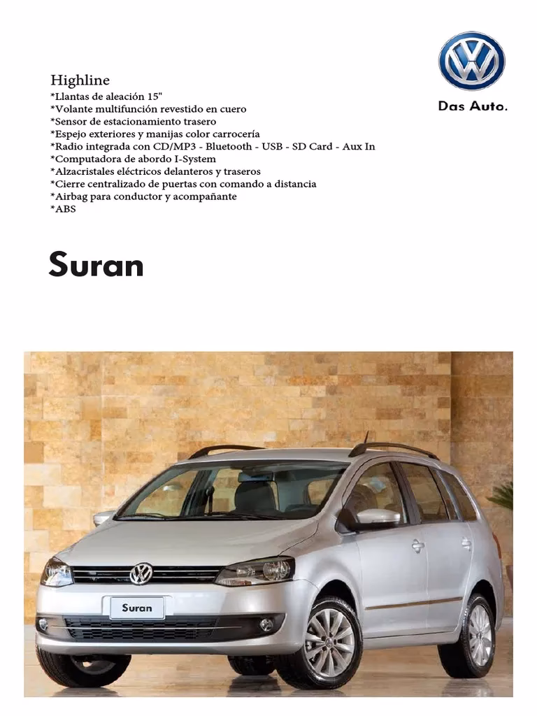 ¿Cuánto mide el volante de la Suran?