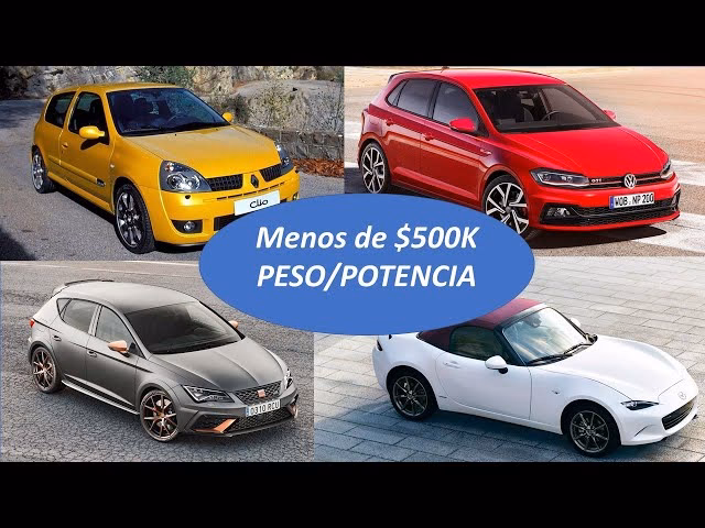 ¿Cuál es el auto menos pesado?