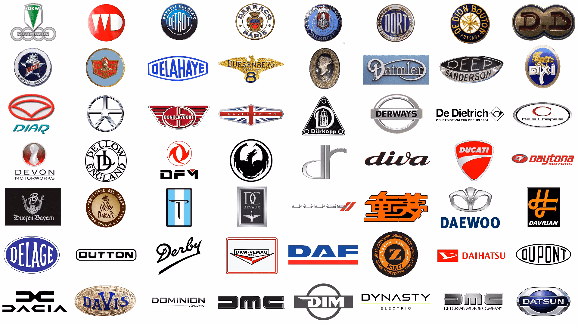 ¿Qué marca comienza con la letra D?