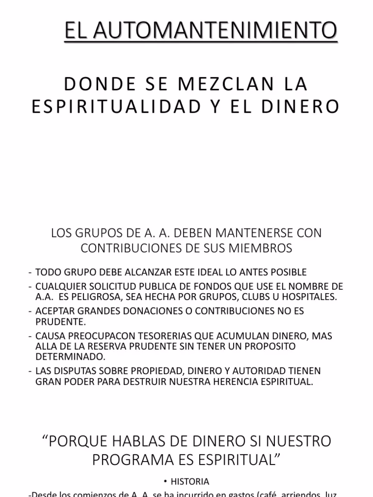 ¿Qué es el auto sostenimiento?