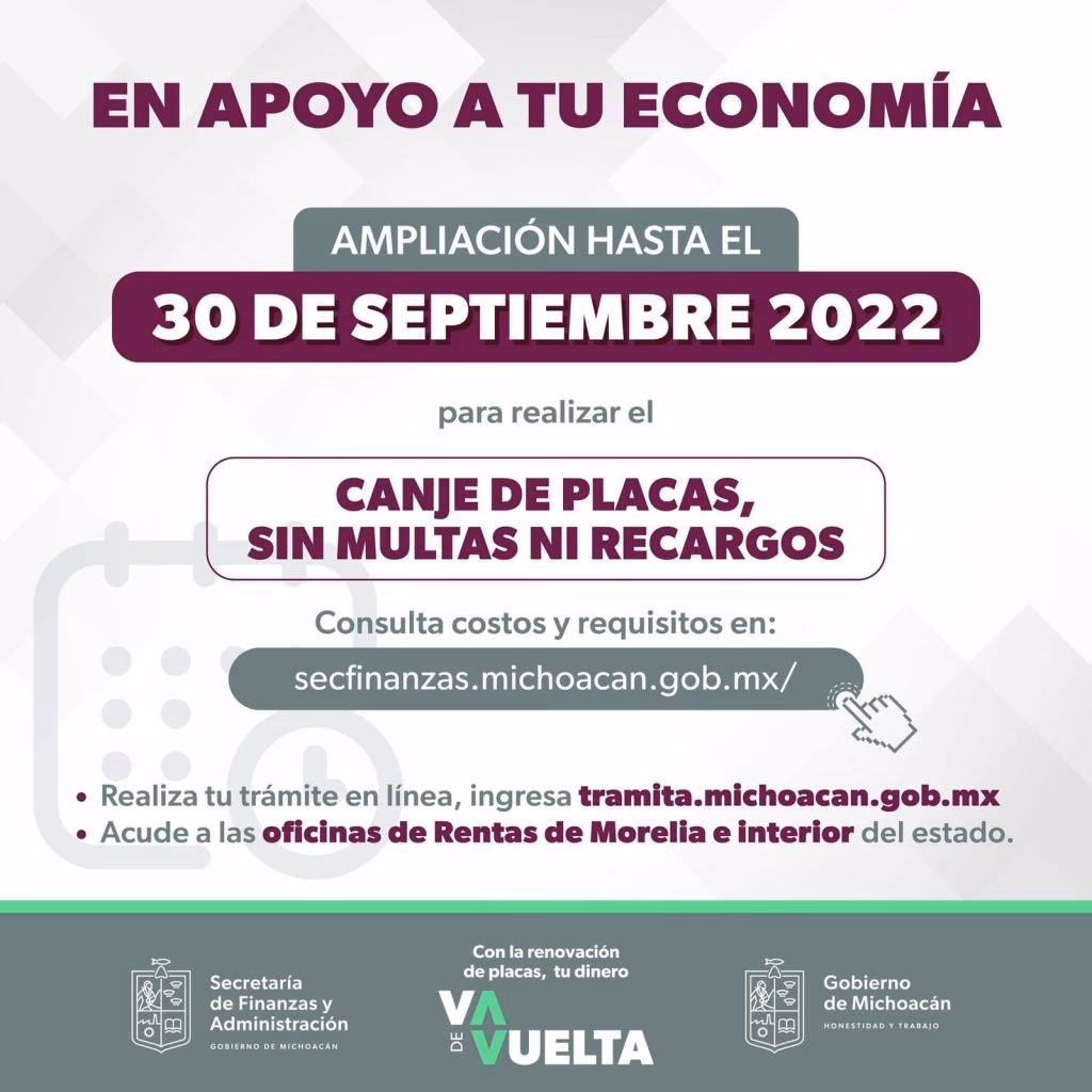 ¿Cuánto cuesta la baja de placas en Michoacán en 2025?