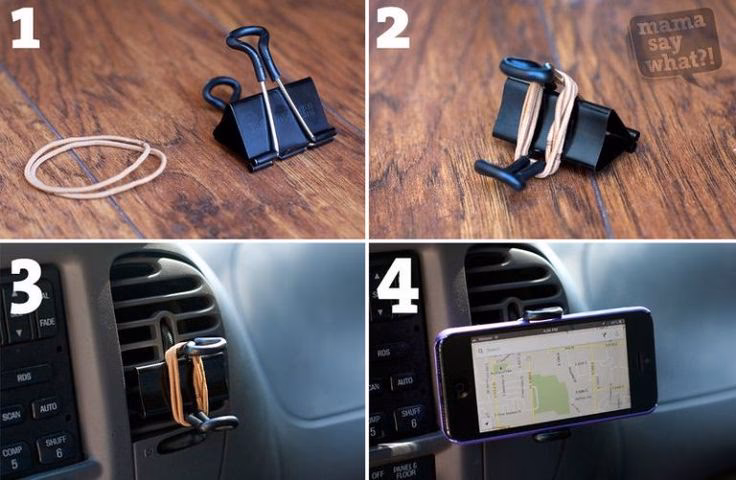 ¿Cómo montar el teléfono en el coche sin soporte?