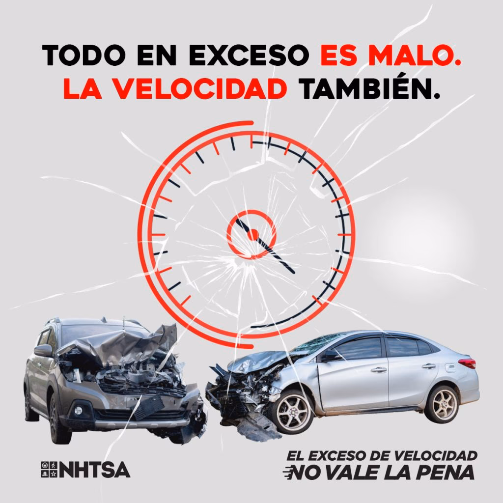 ¿Cuál de estos es un riesgo al exceder la velocidad?
