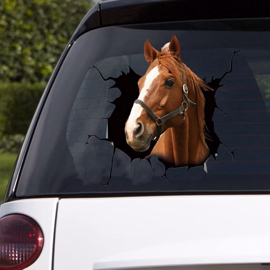 ¿Qué son los caballos en el auto?