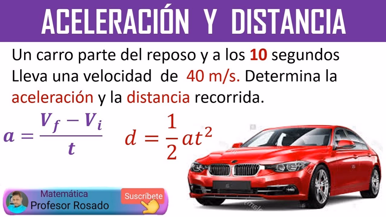 ¿Cómo se mide la aceleración del coche?