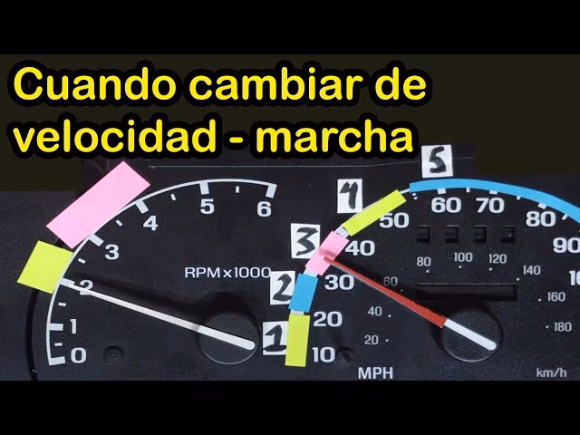 ¿Cómo saber en qué momento cambiar de velocidad?