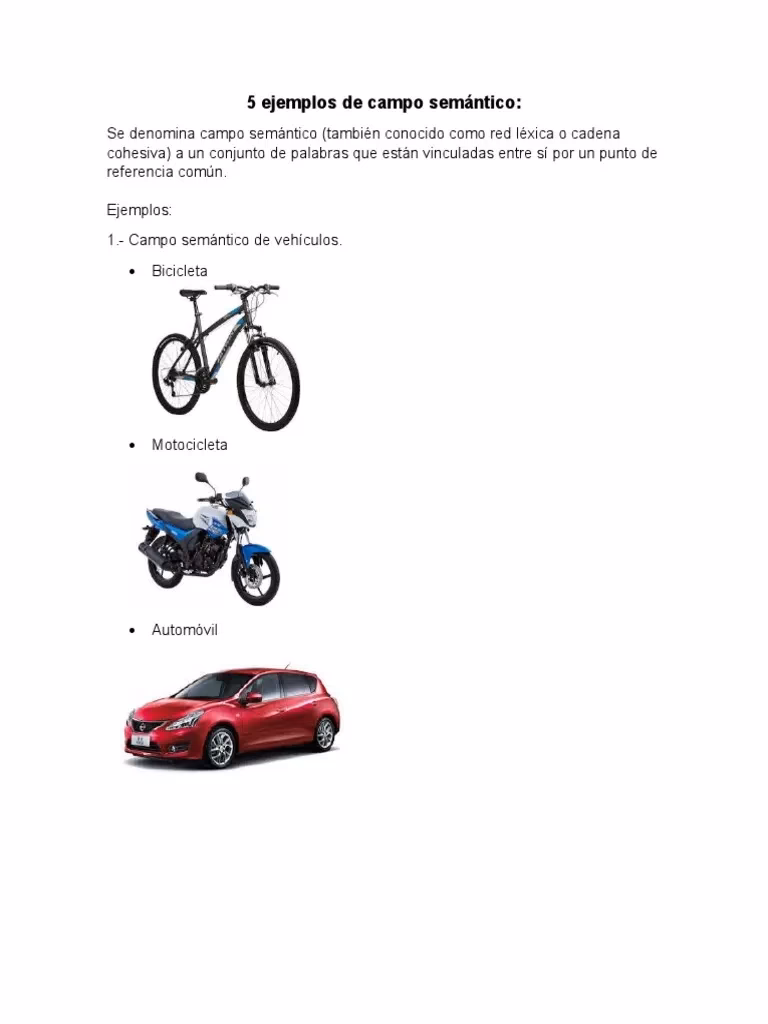 ¿Cuales son ejemplos de automóviles?