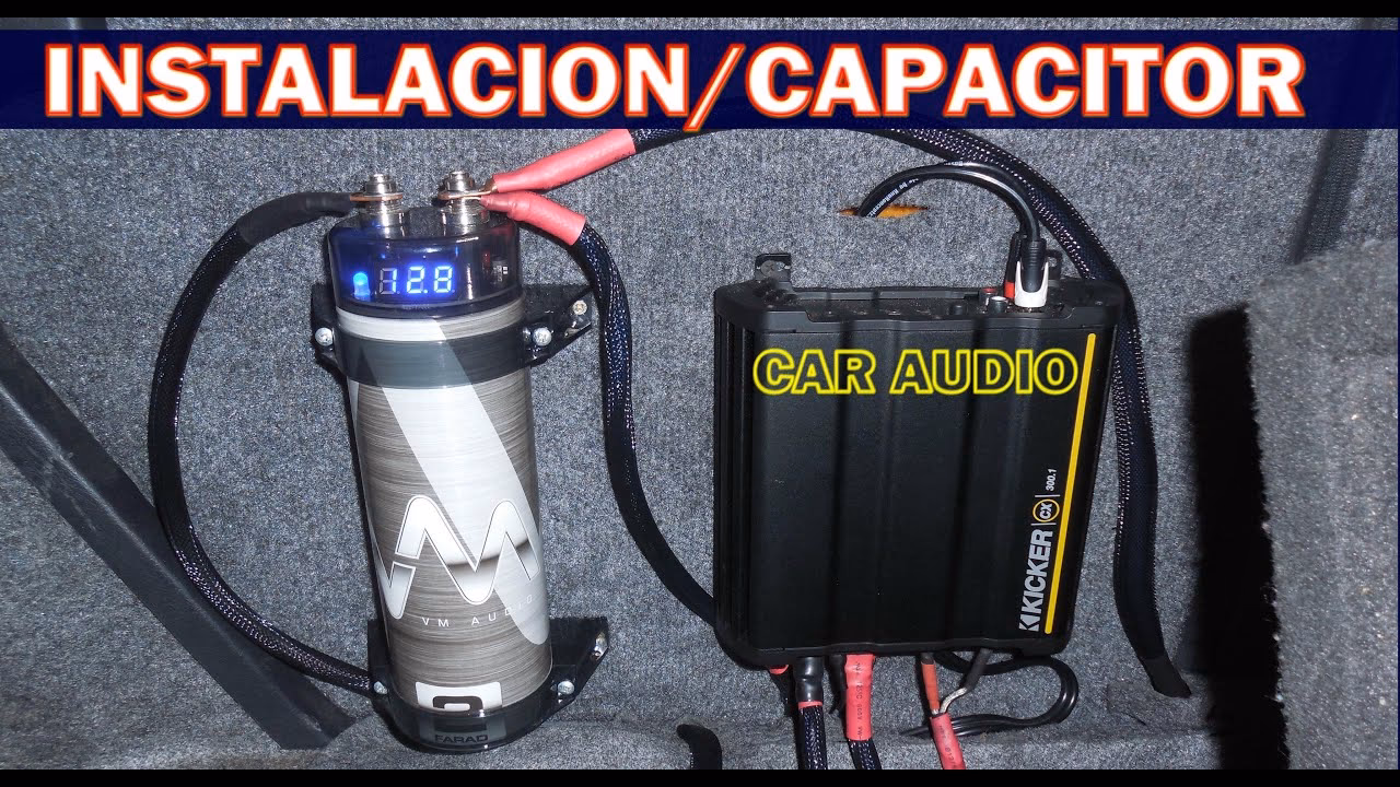 ¿Qué tamaño de condensador necesito para el audio del automóvil?