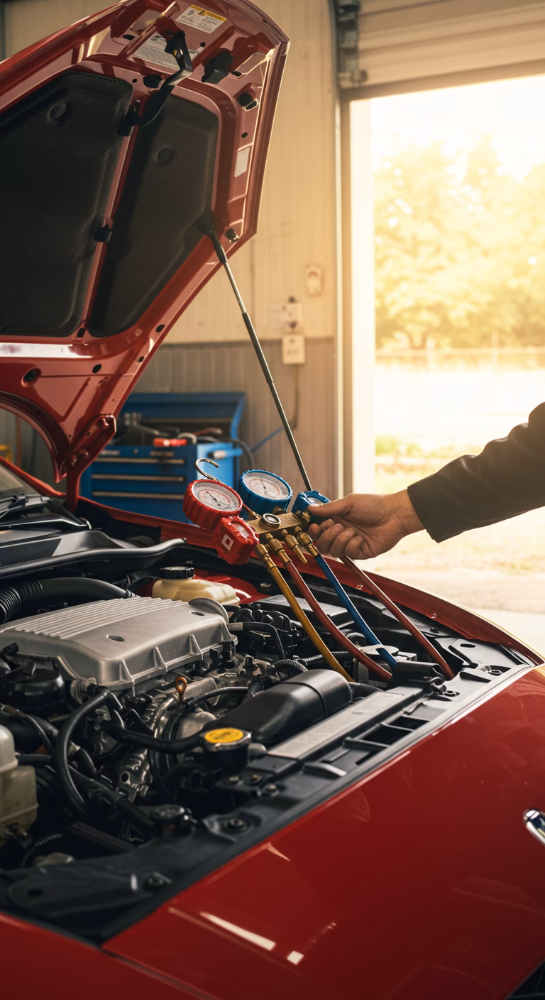 ¿Dónde se carga el refrigerante?