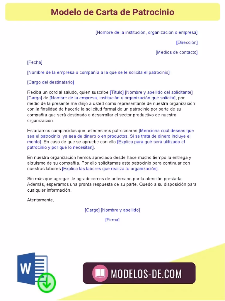 ¿Cómo redactar una propuesta de patrocinio?