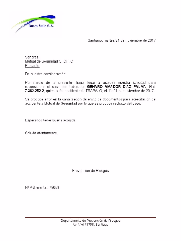 ¿Qué debe decir una carta de reconsideración?