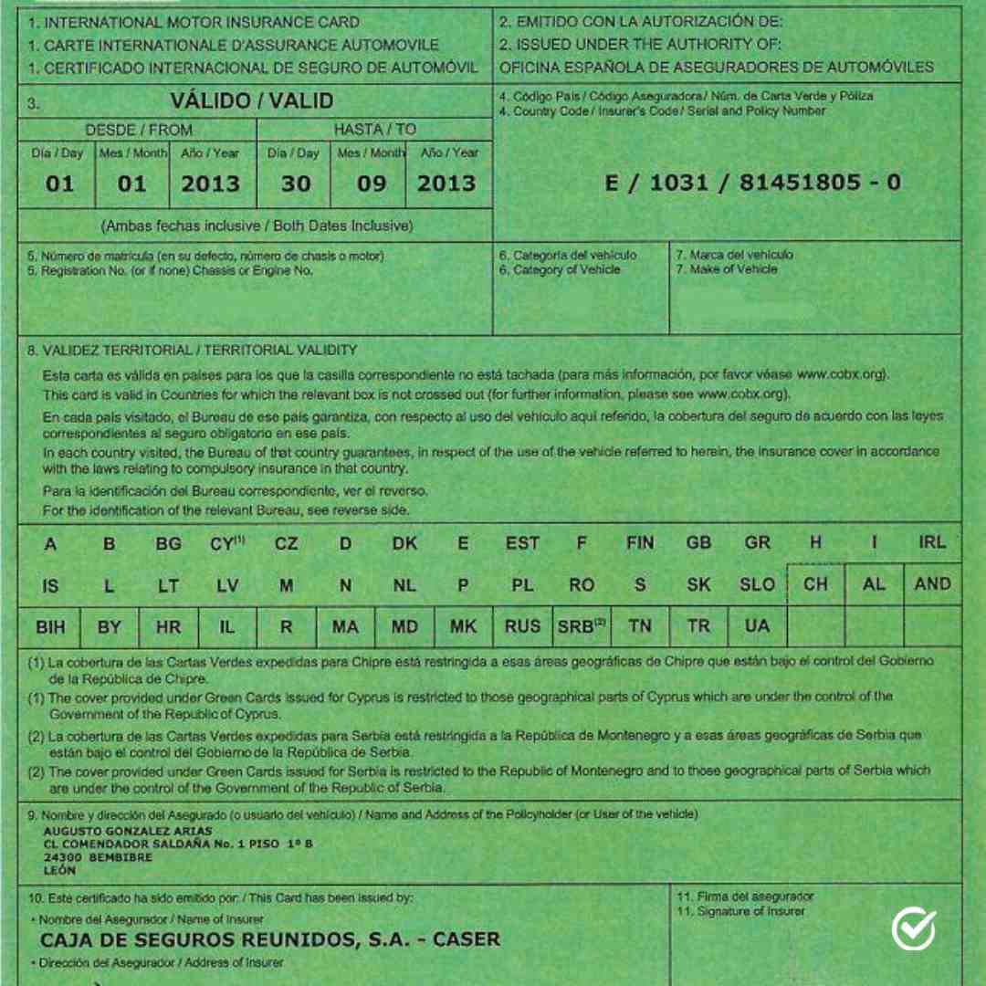 ¿Qué es un documento de seguro internacional?
