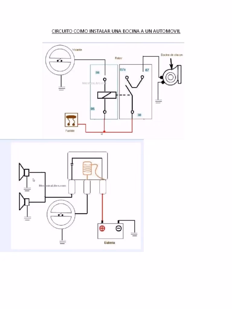 ¿Cómo funciona el circuito de una bocina?