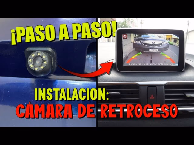 ¿Son fáciles de instalar las cámaras de marcha atrás?