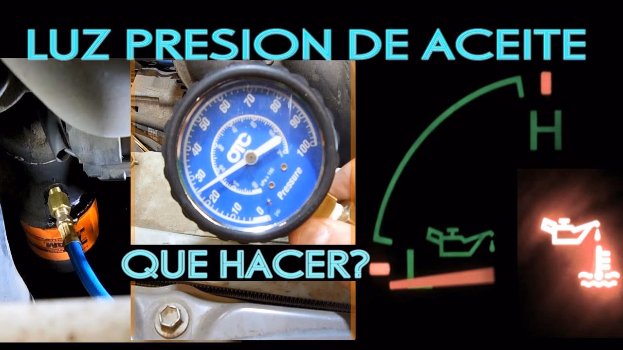 ¿Cómo puedo saber si el sensor de presión del aceite está dañado?