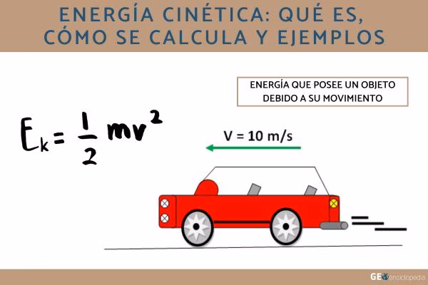 ¿Cuál es la fórmula para calcular la energía cinética?