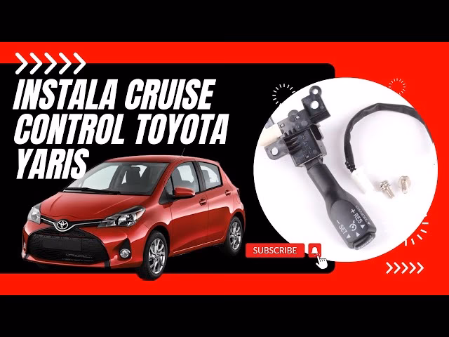 ¿Cómo configurar el control de crucero en un Toyota Yaris?