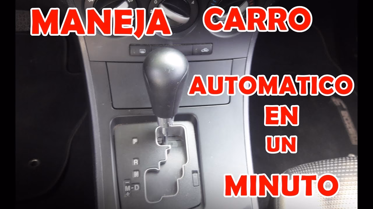 ¿Cuáles son los pasos para manejar un carro automático?
