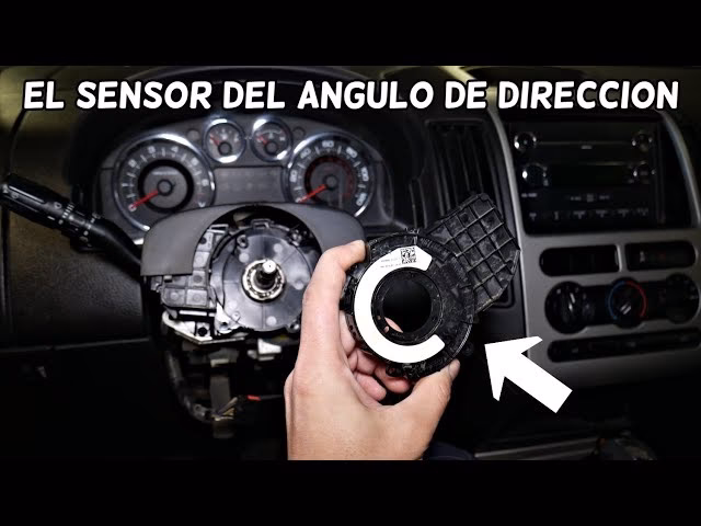 ¿Cómo puedo calibrar el sensor de ángulo de dirección sin un escáner?