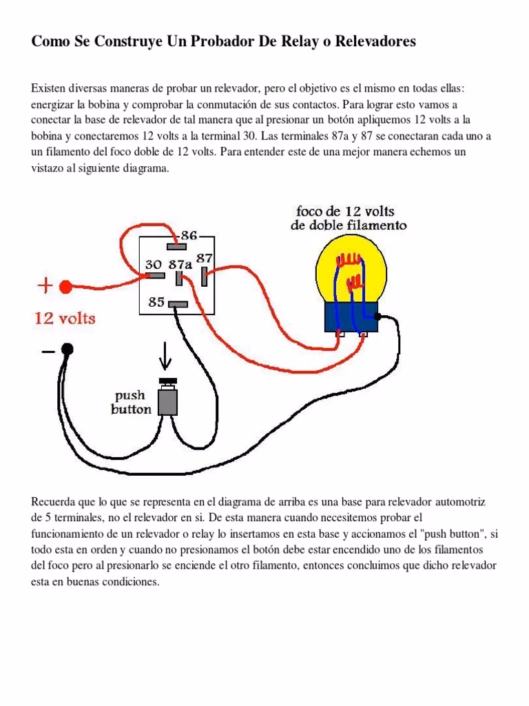 ¿Cómo probar relés en el coche?