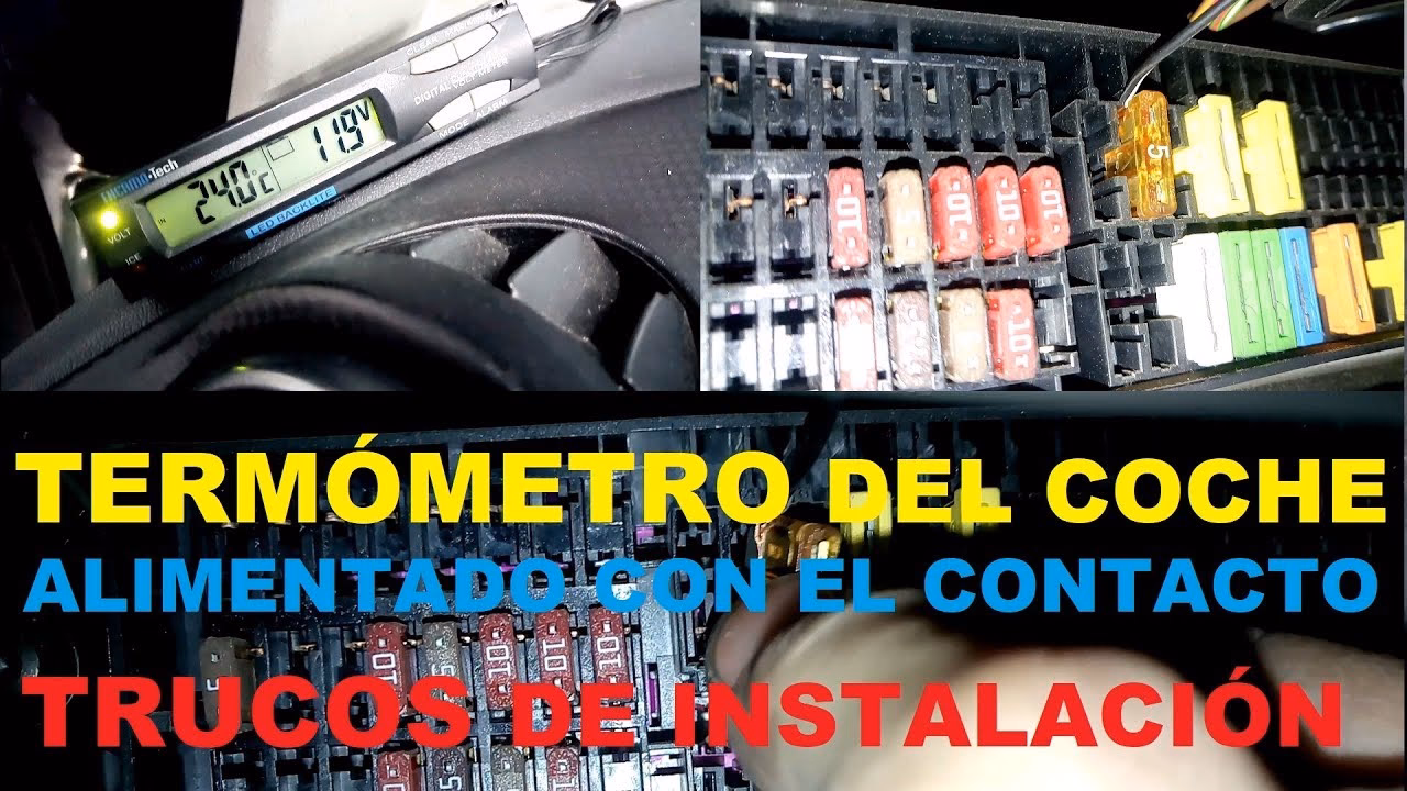 ¿Dónde debo colocar mi sensor de temperatura fuera de mi automóvil?