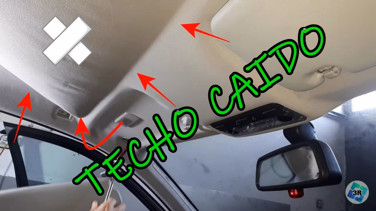 ¿Porque se despega la tela del techo del coche?