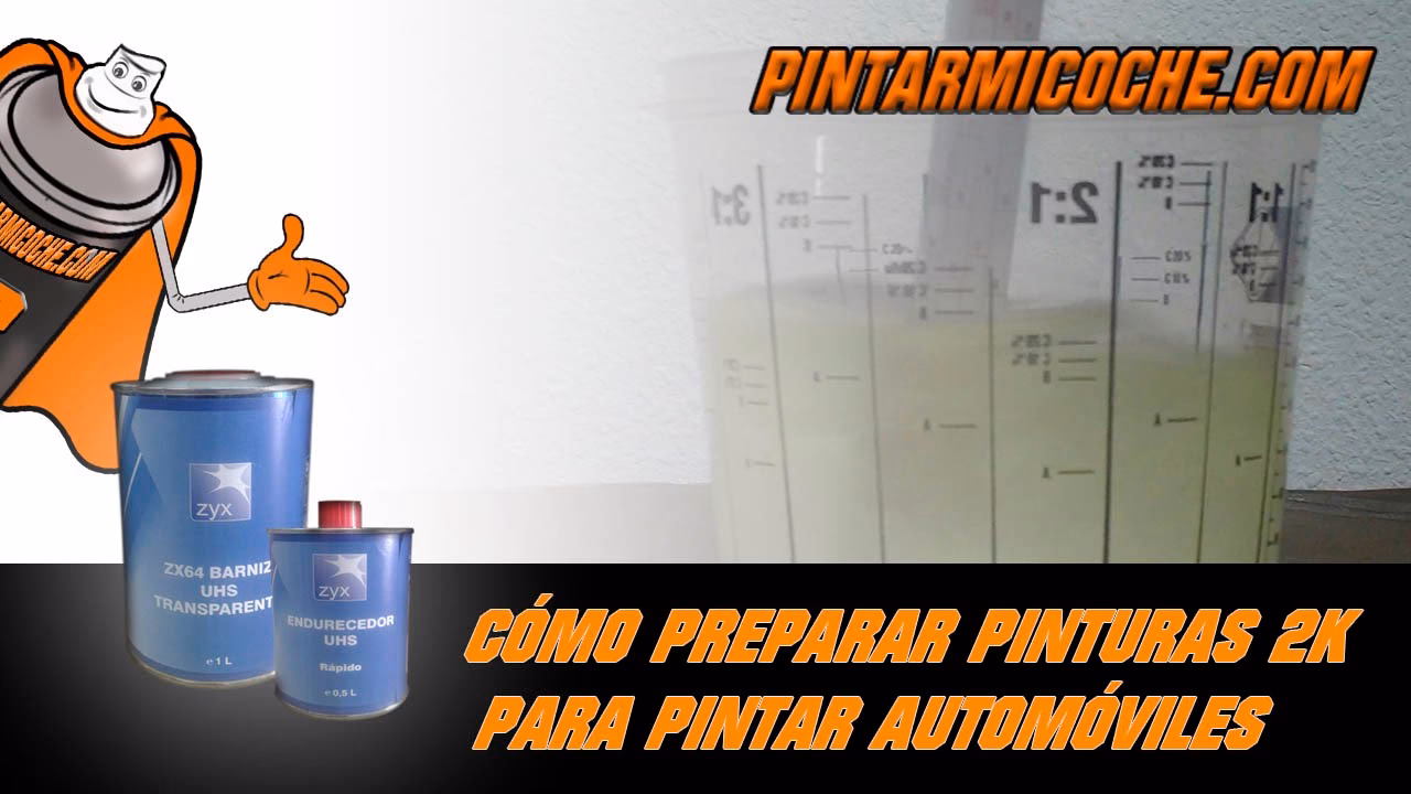 ¿Cuáles son las proporciones para preparar la pintura automotriz?