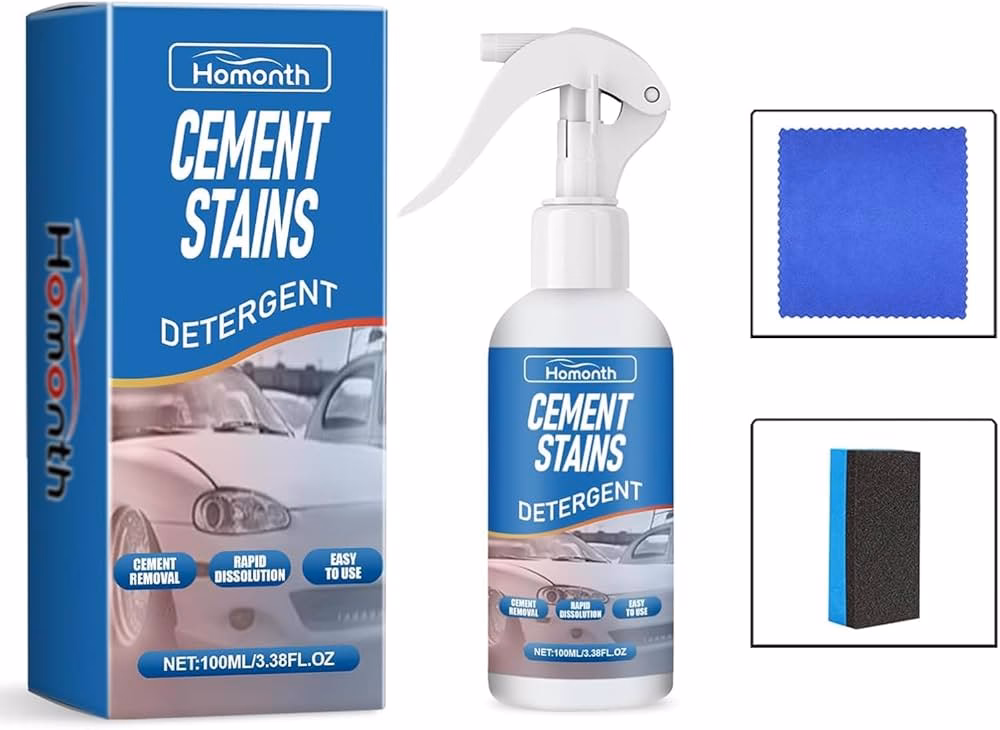 ¿Cómo puedo quitar cemento pegado de mi auto?