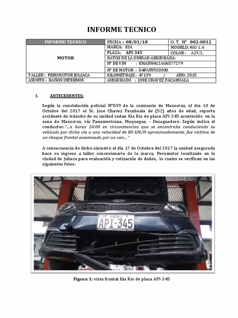 ¿Cómo redactar un informe de un siniestro?