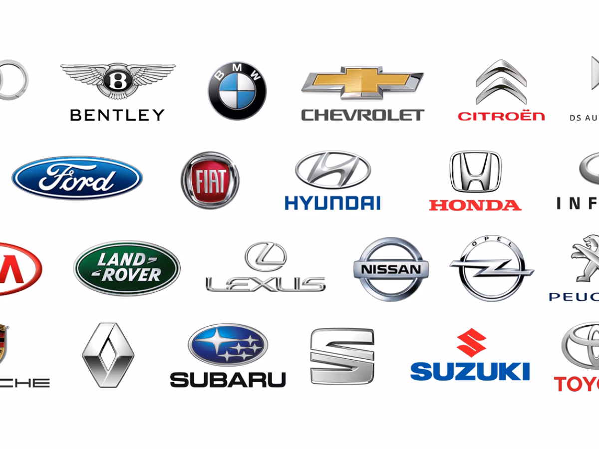 ¿Cómo se nombran las marcas de automóviles?