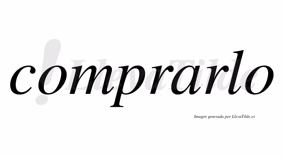 What is compro in Spanish?